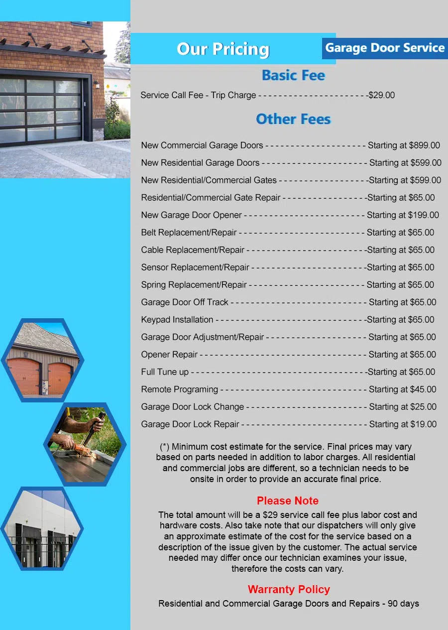 Capitol Garage Door Service Sloatsburg, NY 845-208-2799 - pricelist4